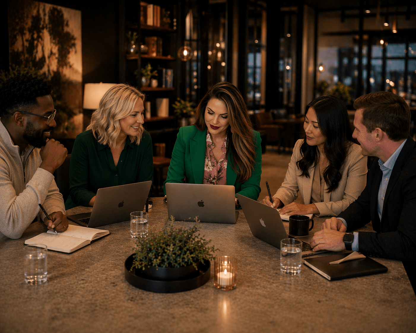 Executive receiving high level support